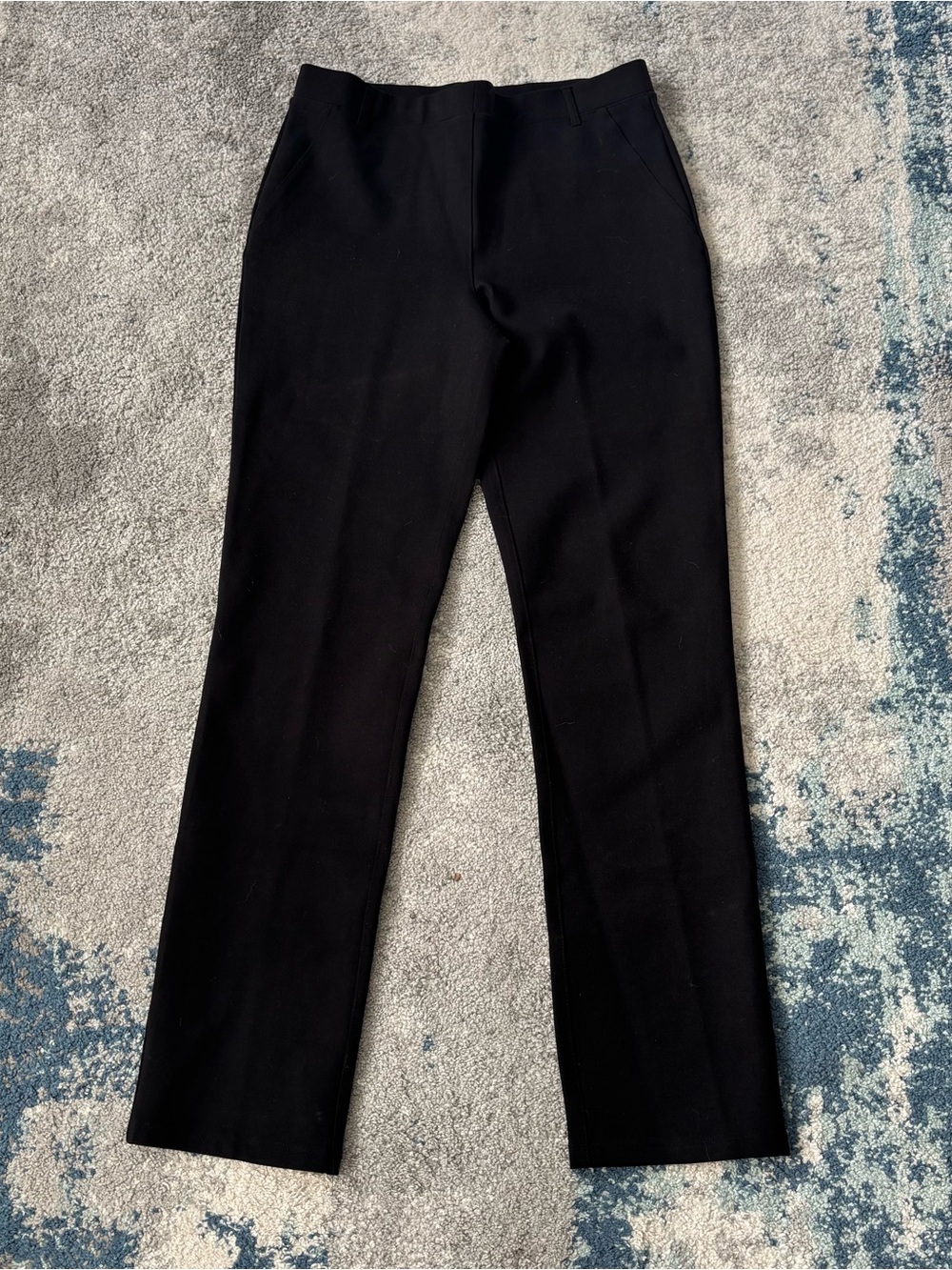 Quince Ponte pull on pants black sz M office wear